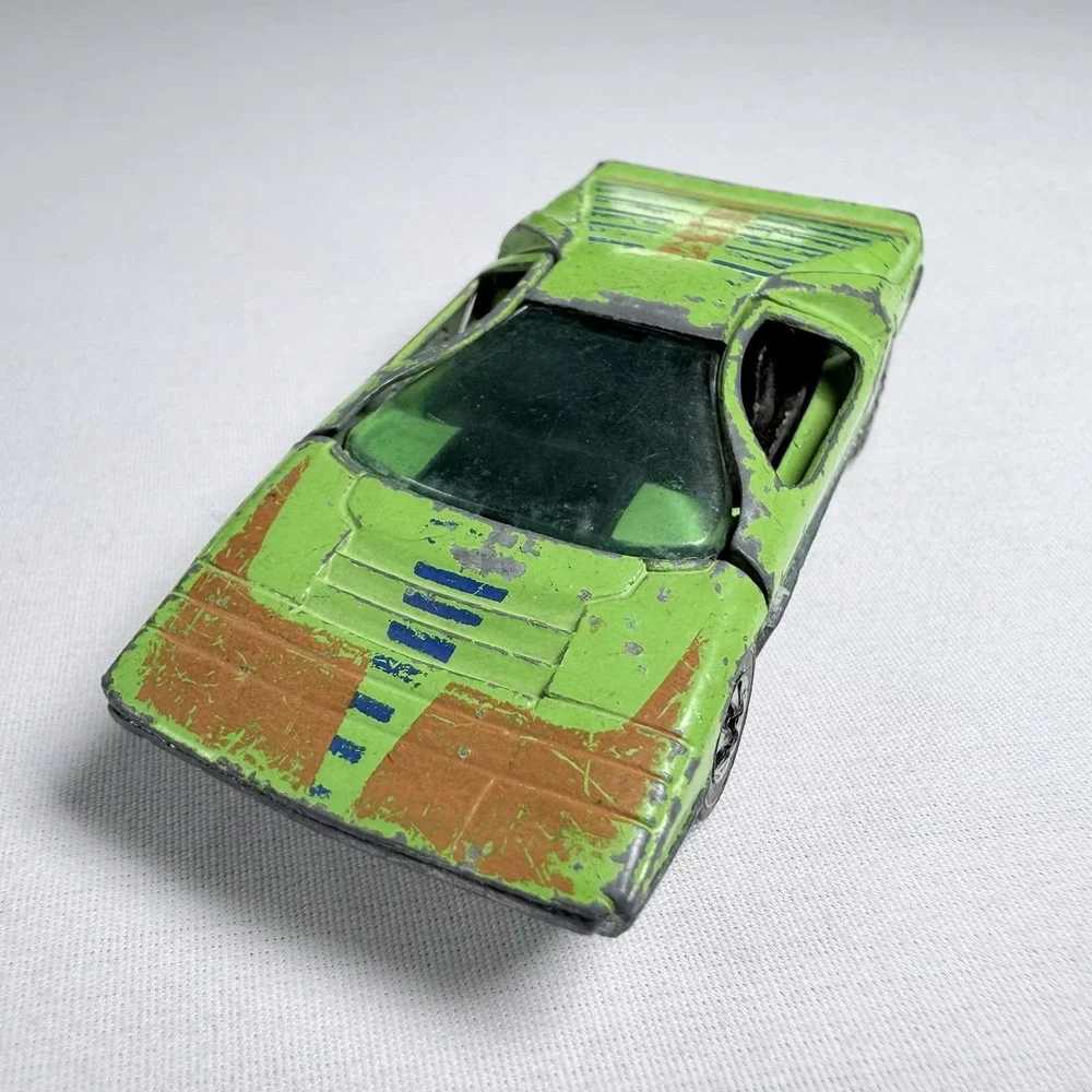 Vintage 1969 Hot Wheels Redline Carabo Lime Green Hong Kong Scissor Doors #9696